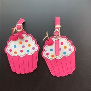 📌 Pink Cupcake Luggage Tags